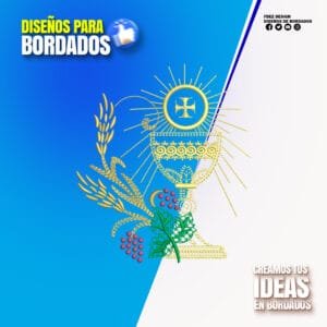 Cáliz Eucarístico con Espigas y Uvas