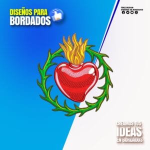 Corazón de Jesús con Corona de Espinas